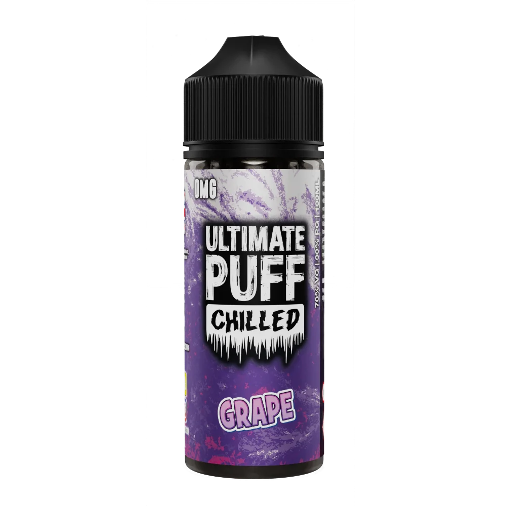 Grape 100ml Shortfill E-Liquid by Ultimate Puff Chilled - Shop Vapour