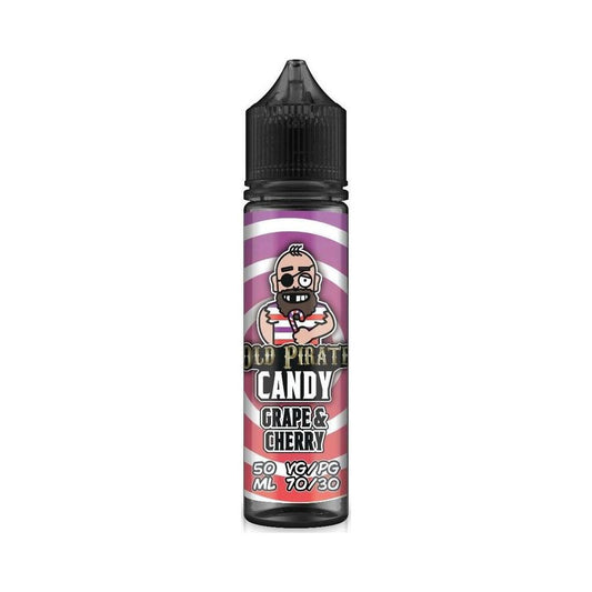 Grape & Cherry 50ml Shortfill E-Liquid by Old Pirate Candy - Shop Vapour