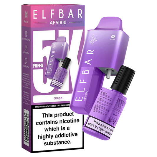 Grape Elf Bar AF5000 Disposable Vape - Shop Vapour