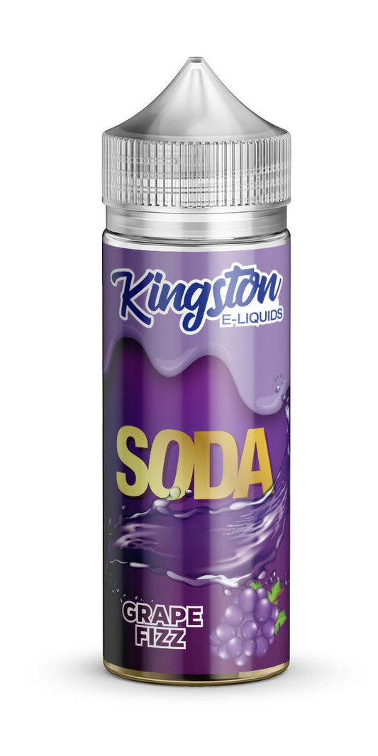 Grape Fizz 100ml Shortfill E-Liquid by Kingston Soda - Shop Vapour