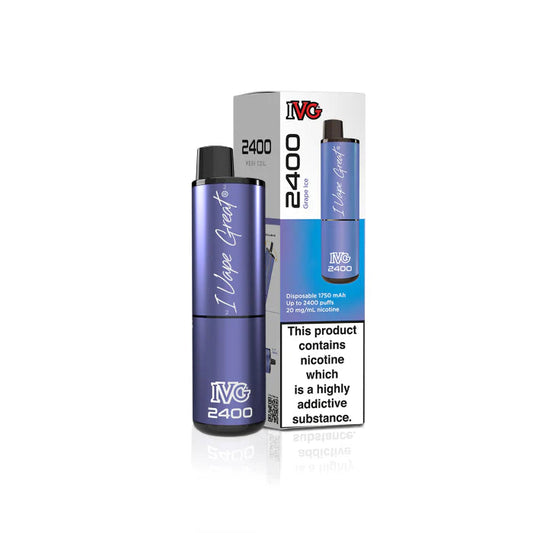 Grape Ice IVG 2400 Disposable Vape - Shop Vapour