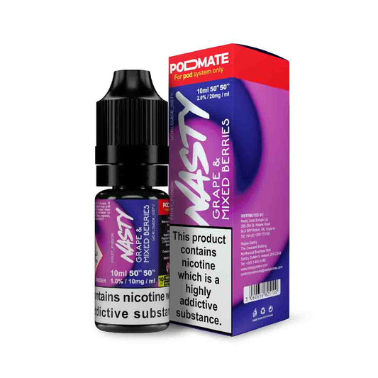 Grape Mix Berries Nic Salt E-Liquid by Nasty - Shop Vapour