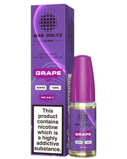 Grape Nic Salt E-Liquid by Bar Soltz Legend - Shop Vapour