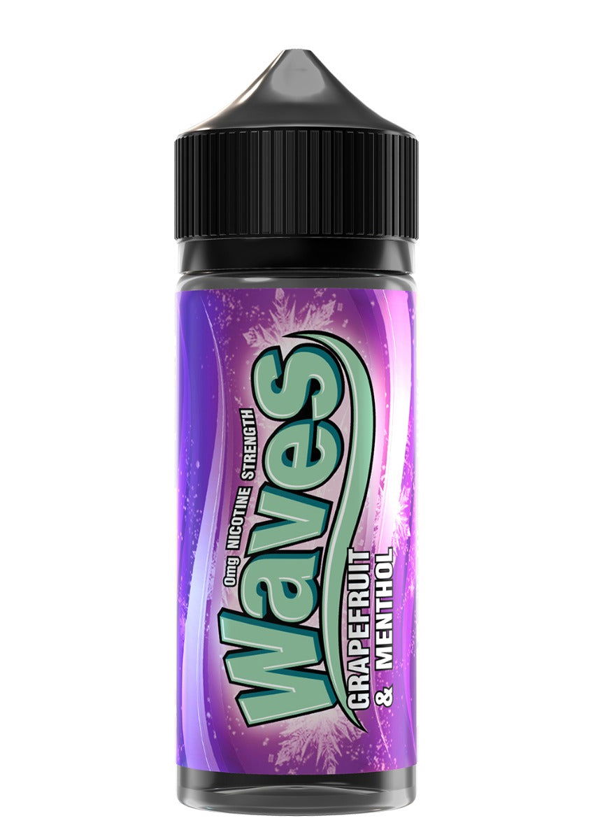 Grapefruit & Menthol 100ml Shortfill E-Liquid by Waves - Shop Vapour