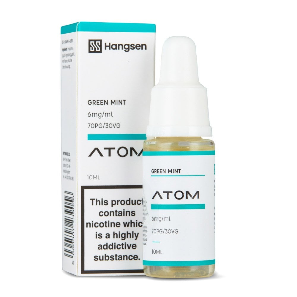 Green Mint Nic Salt E-Liquid by Hangsen Atom - Shop Vapour