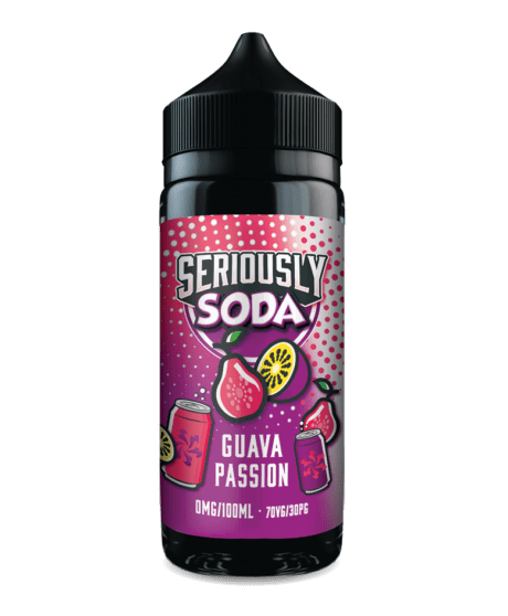 Guava Passion 100ml Shortfill E-Liquid by Seriously Soda - Shop Vapour