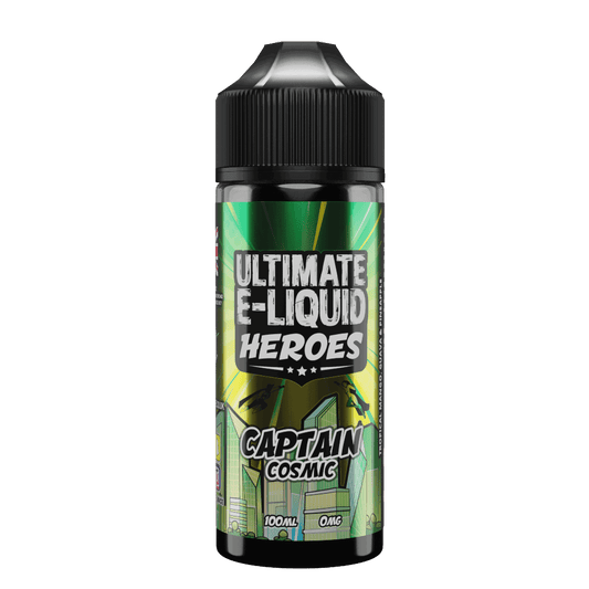 Heroes Captain Cosmic 100ml Shortfill E-liquid by Ultimate Juice - Shop Vapour