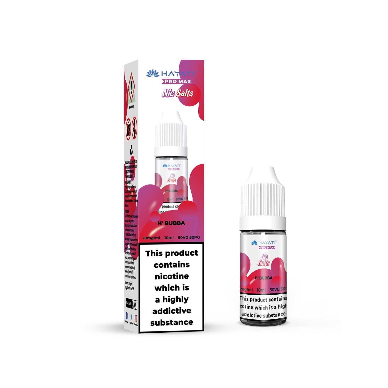 Hubba Bubba Nic Salt E-Liquid by Hayati Pro Max - Shop Vapour