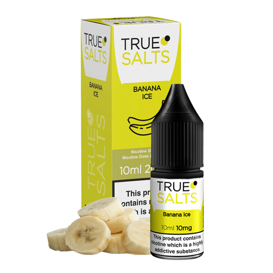 IVG True Salts Banana Ice 10ml Nic Salt E-Liquid - Shop Vapour