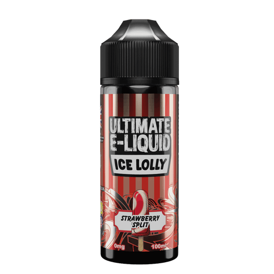 Ice Lolly Strawberry Split 100ml Shortfill E-liquid by Ultimate Juice - Shop Vapour