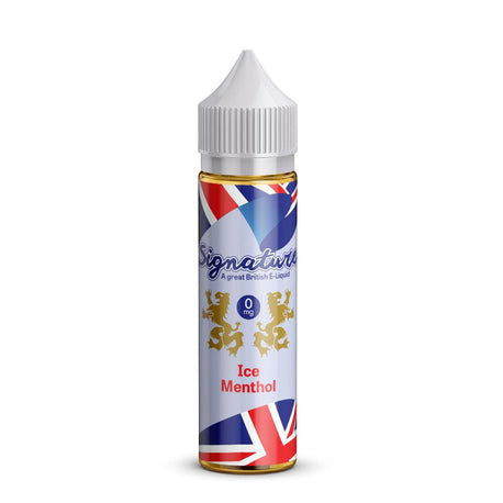 Ice Menthol 50ml Shortfill E-Liquid by Signature - Shop Vapour