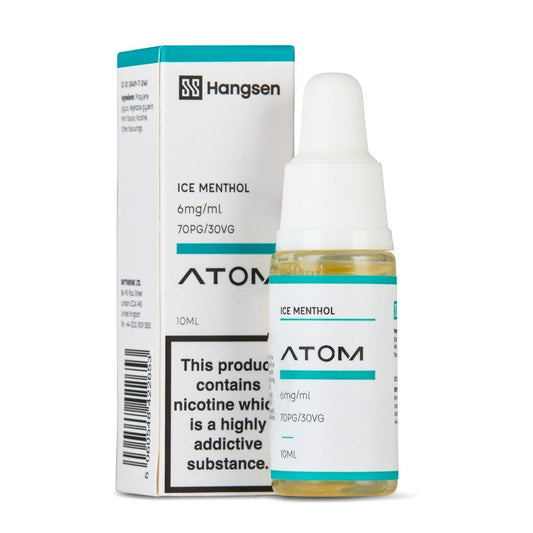 Ice Menthol Nic Salt E-Liquid by Hangsen Atom - Shop Vapour