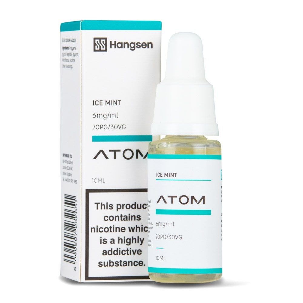 Ice Mint Nic Salt E-Liquid by Hangsen Atom - Shop Vapour