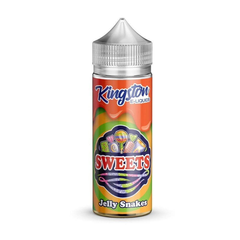 Jelly Snakes 100ml Shortfill E-Liquid by Kingston Sweets - Shop Vapour