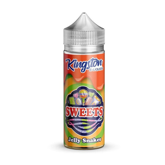 Jelly Snakes 100ml Shortfill E-Liquid by Kingston Sweets - Shop Vapour