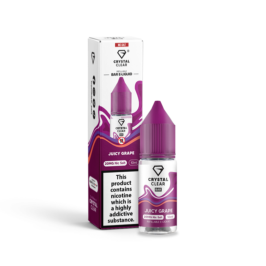 Juicy Grape Bar Salts Nic Salt by Crystal Clear - Shop Vapour