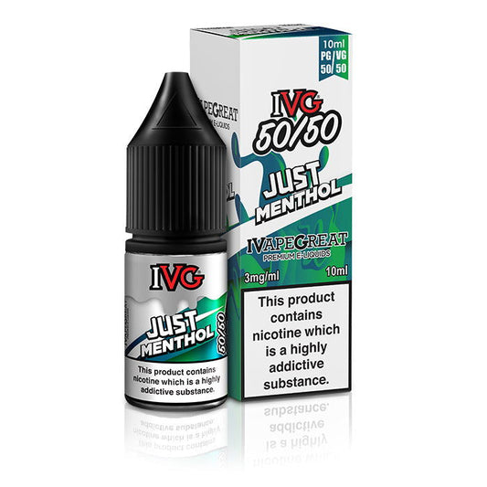 Just Menthol 10ml E-Liquid by IVG 50/50 - Shop Vapour