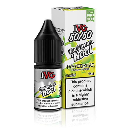 Kiwi Lemon Kool 10ml E-Liquid by IVG 50/50 - Shop Vapour