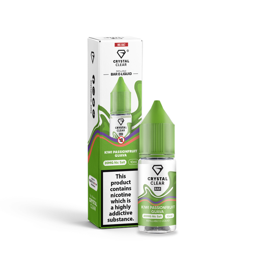 Kiwi Passionfruit Guava Bar Salts Nic Salt by Crystal Clear - Shop Vapour