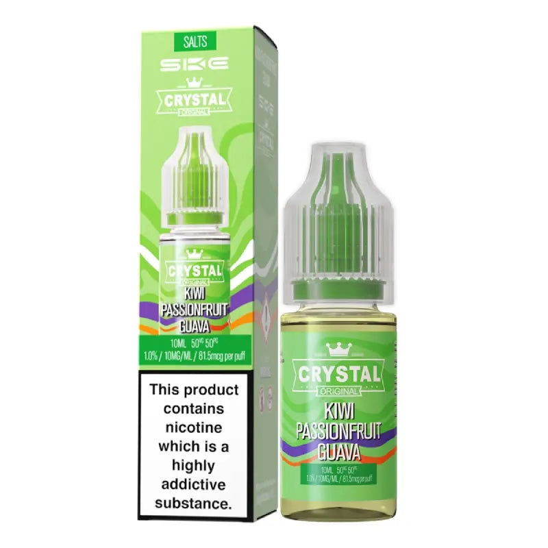 Kiwi Passionfruit Guava Nic Salt E-Liquid by SKE Crystal Original - Shop Vapour