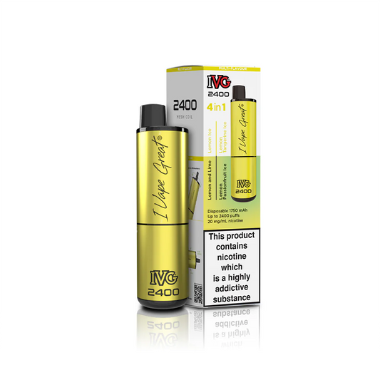 Lemon Edition IVG 2400 Disposable Vape - Shop Vapour
