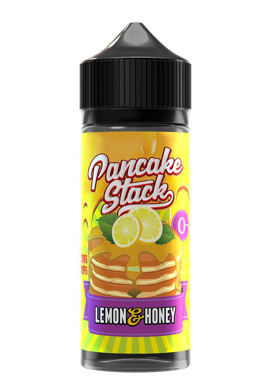 Lemon & Honey 100ml Shortfill E-Liquid by Pancake Stack - Shop Vapour