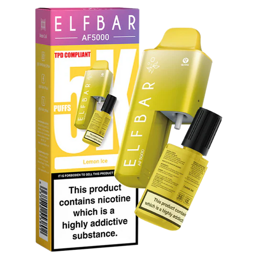 Lemon Ice Elf Bar AF5000 Disposable Vape - Shop Vapour