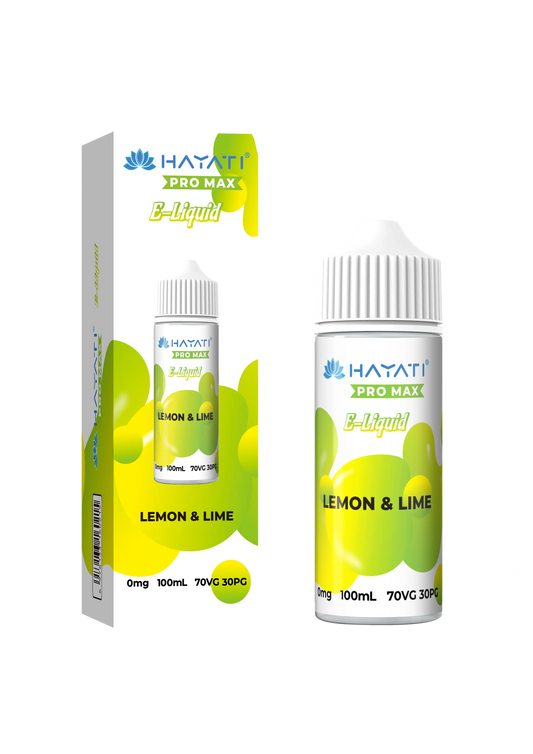 Lemon & Lime Hayati Pro Max 100ml Shortfill E-Liquid - Shop Vapour