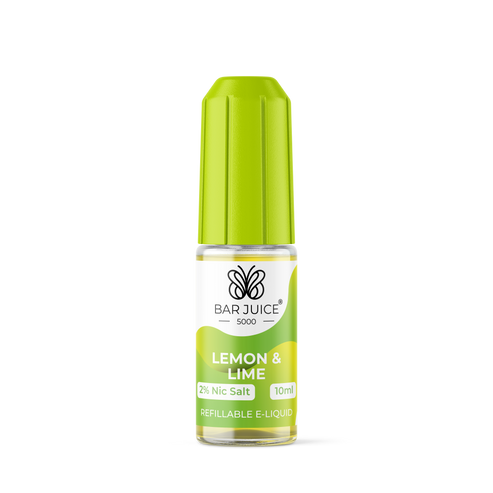 Lemon & Lime Nic Salt E-Liquid by Bar Juice 5000 - Shop Vapour