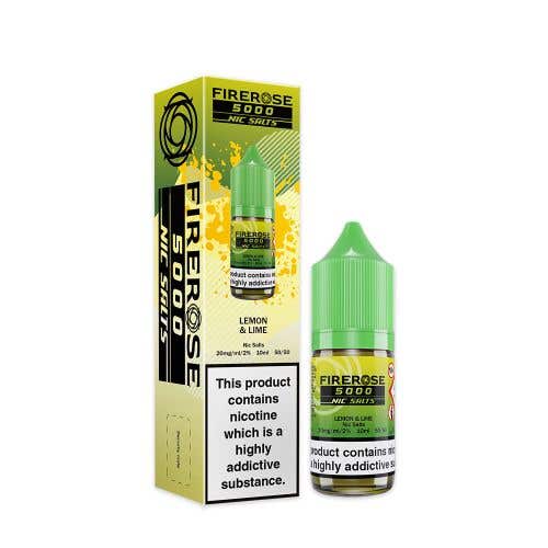 Lemon & Lime Nic Salt E-Liquid by Elux Firerose 5000 - Shop Vapour