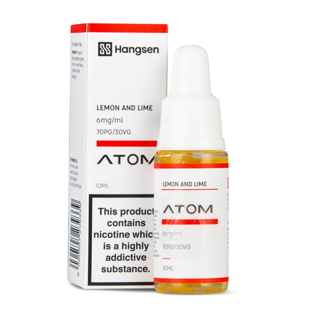 Lemon & Lime Nic Salt E-Liquid by Hangsen Atom - Shop Vapour