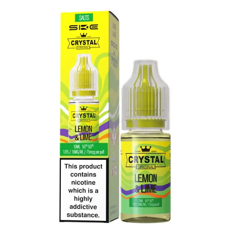Lemon & Lime Nic Salt E-Liquid by SKE Crystal Original - Shop Vapour