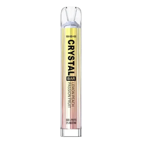Lemon Peach Passion Fruit SKE Crystal Bar 600 Disposable Vape - Shop Vapour