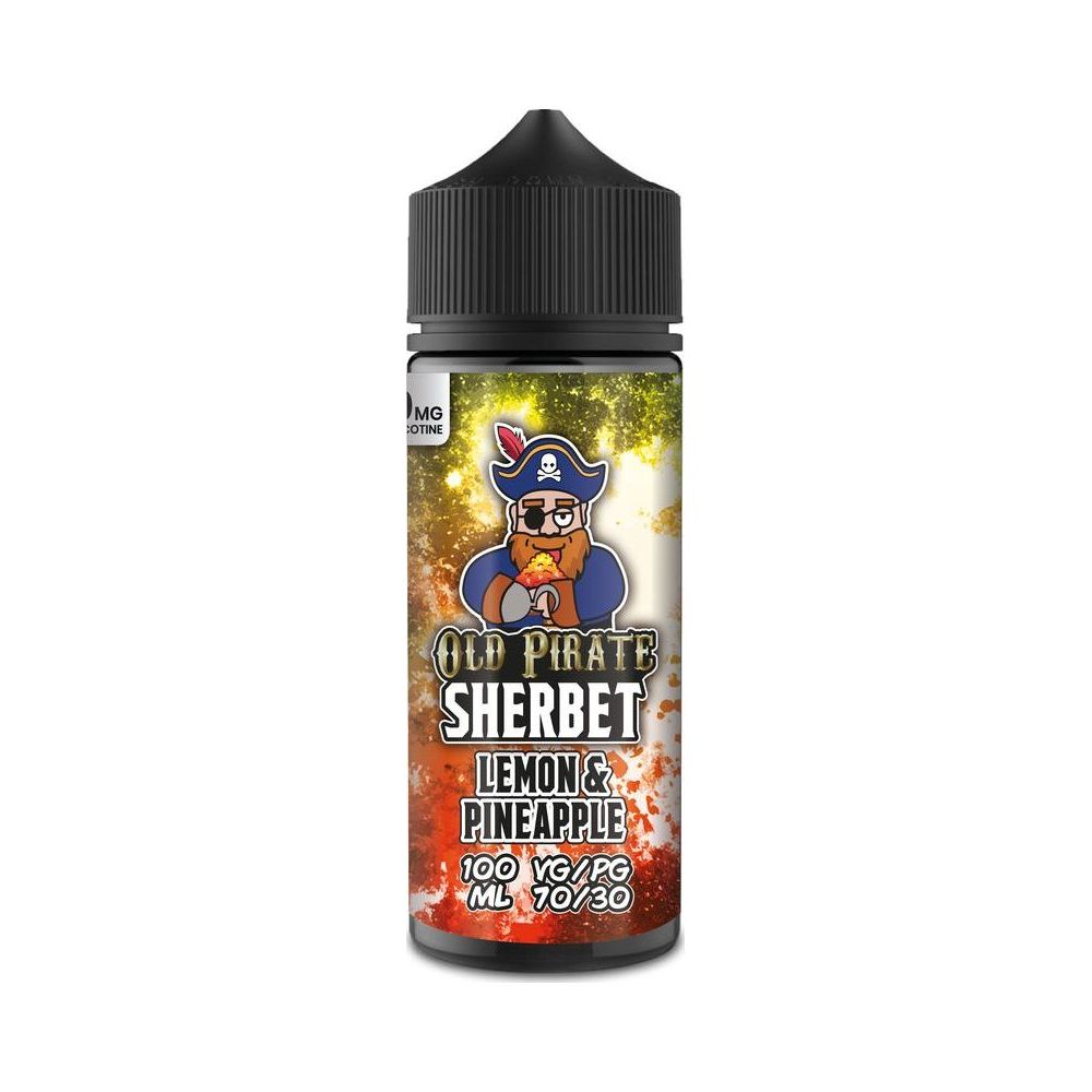 Lemon & Pineapple 100ml Shortfill E-Liquid by Old Pirate Sherbet - Shop Vapour
