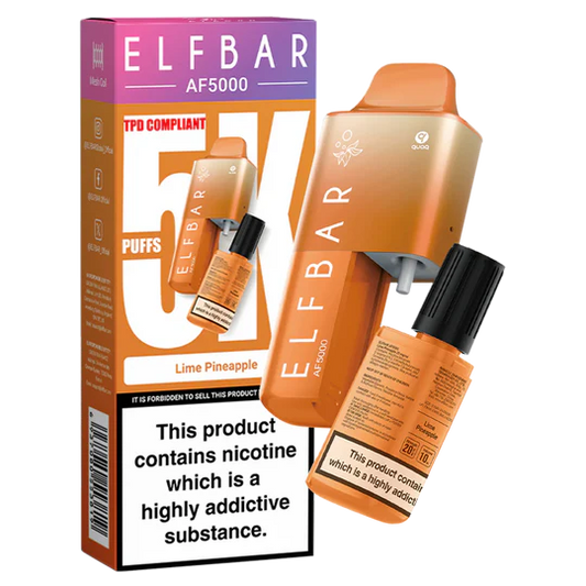 Lemon Pineapple Elf Bar AF5000 Disposable Vape - Shop Vapour