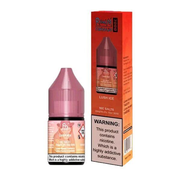 Lush Ice Nic Salt E-Liquid by RandM 7000 - Shop Vapour