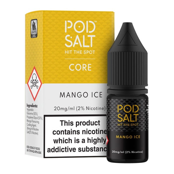 Mango Ice Nic Salt E-Liquid by Pod Salt Core - Shop Vapour