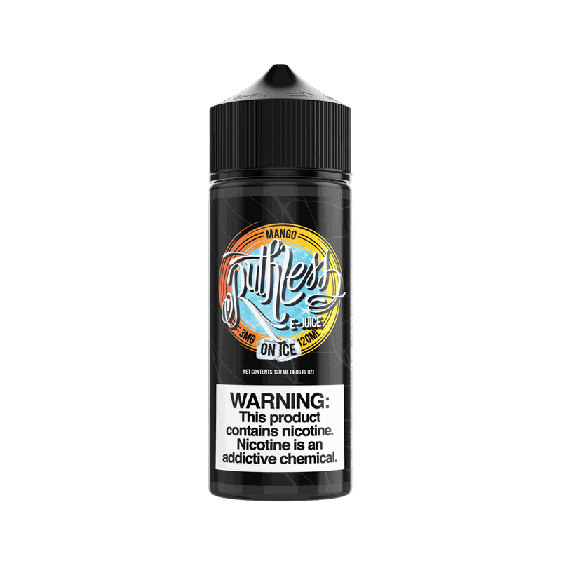 Mango On Ice Vape Juice 100ml Shortfill E-Liquid by Ruthless - Shop Vapour