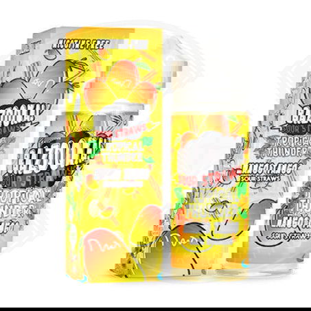Mango Tango 100ml Shortfill E-Liquid by Bazooka Sour Straws - Shop Vapour