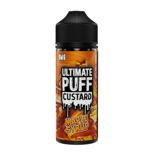 Maple Syrup 100ml Shortfill E-Liquid by Ultimate Puff Custard - Shop Vapour
