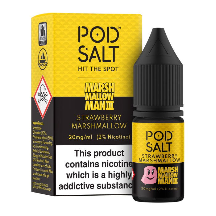 Marina Mrashmallow Man 3 Ice Nic Salt E-Liquid by Pod Salt Fusion - Shop Vapour