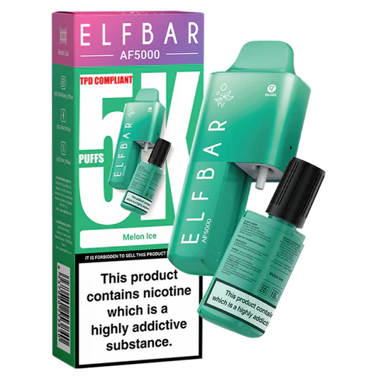 Melon Ice Elf Bar AF5000 Disposable Vape - Shop Vapour