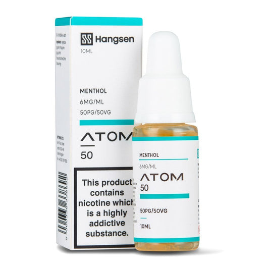 Menthol Nic Salt E-Liquid by Hangsen Atom 50/50 - Shop Vapour
