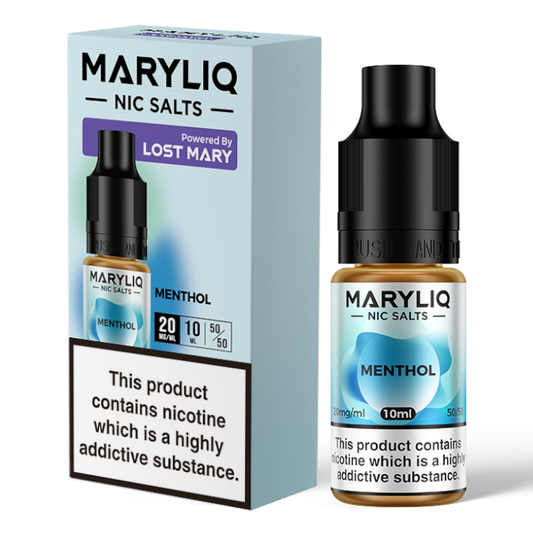 Menthol Nic Salt E-Liquid by Lost Mary Maryliq - Shop Vapour