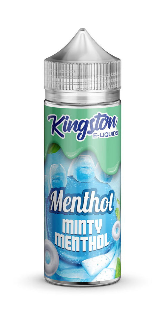 Minty Menthol 100ml Shortfill E-Liquid by Kingston Menthol - Shop Vapour