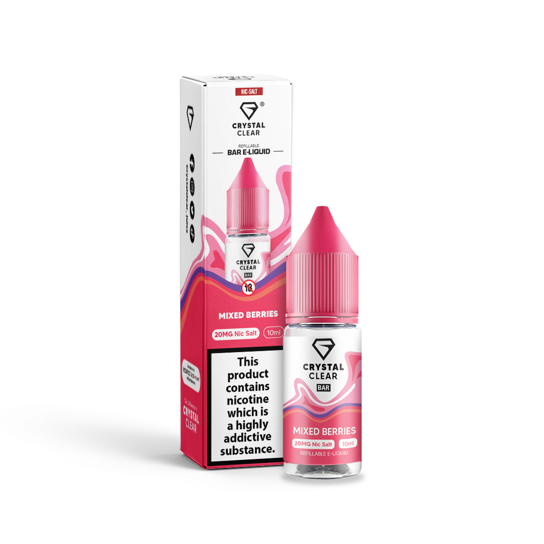 Mixed Berries Bar Salts Nic Salt by Crystal Clear - Shop Vapour