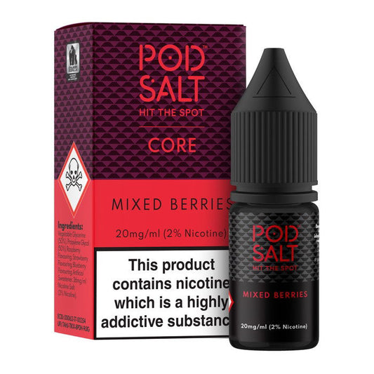 Mixed Berries Nic Salt E-Liquid by Pod Salt Core - Shop Vapour