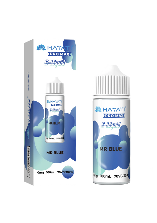 Mr Blue Hayati Pro Max 100ml Shortfill E-Liquid - Shop Vapour