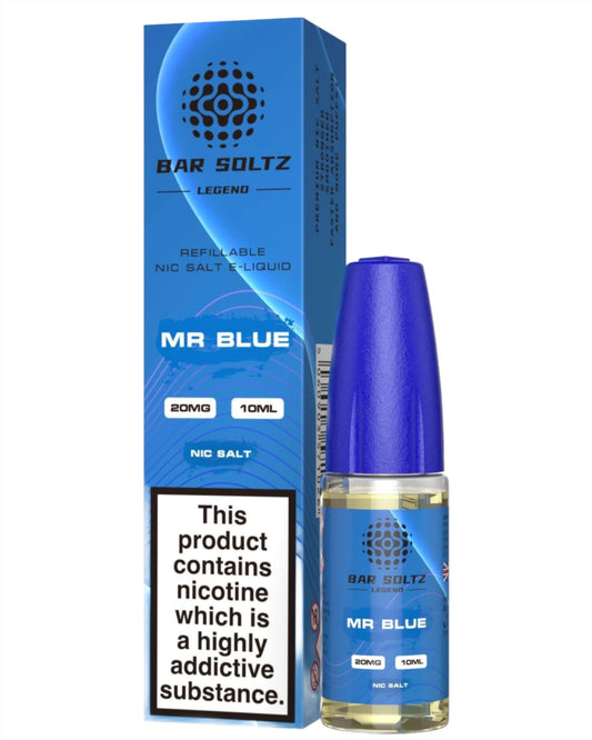 Mr Blue Nic Salt E-Liquid by Bar Soltz Legend - Shop Vapour