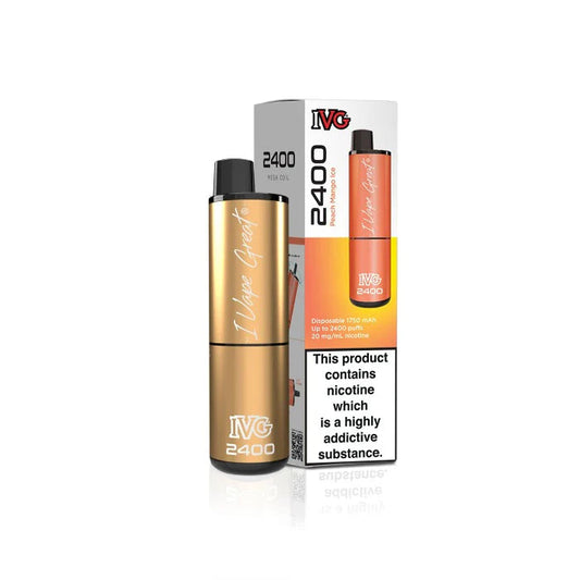 Peach Mango Ice IVG 2400 Disposable Vape - Shop Vapour